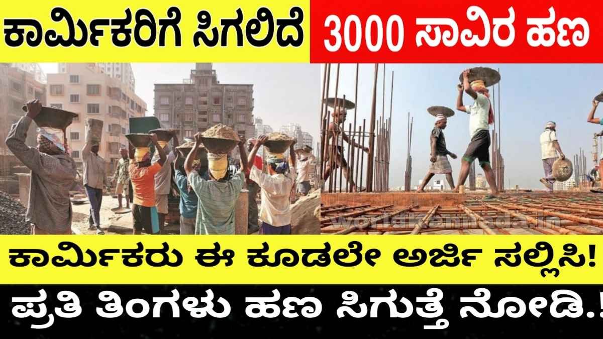 labour e shram card:ಕಾರ್ಮಿಕರಿಗೆ ಸಿಗಲಿದೆ ಪ್ರತಿ ತಿಂಗಳು 3000 ಹಣ: ಶೀಘ್ರವಾಗಿ ಅರ್ಜಿ ಸಲ್ಲಿಸಲು ಸಿದ್ಧವಾಗಿ, ಇಲ್ಲಿದೆ ಸಂಪೂರ್ಣ ಮಾಹಿತಿ!